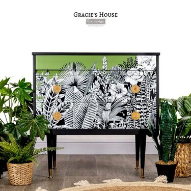 Redesign &#039;Abstract Jungle&#039; Furniture Transfer Inspiration by Gracies House