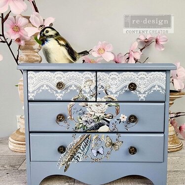 Redesign &#039;Rare Birds&#039; Furniture transfer Inspiration by Tracey&#039;s Treasures Of South Hampton.