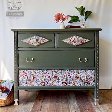 Redesign &#039;Tangerine Spring&#039; decoupage decor tissue Inspiration by Gently Loved Co.