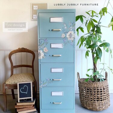 Redesign &#039;Goldenrod Florals&#039; Furniture Transfer Inspiration by Lubbly Jubbly Furniture