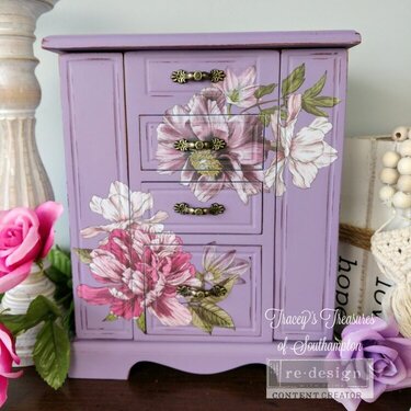 Redesign Jewelry Box &#039;Dreamy Florals&#039; Inspiration by Tracey&#039;s Treasures of Southampton