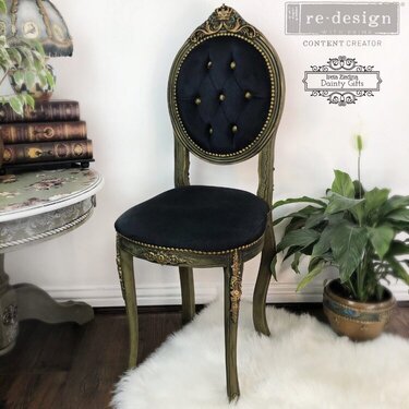 Vanity Chair fit for a Queen by Iveta Ziedina of Dainty Gifts