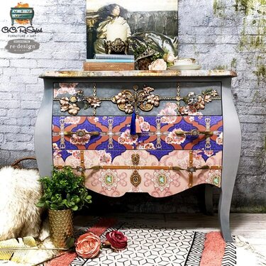 Redesign CeCe ReStyled &#039;Fashion and Florals&#039; Dcor Transfer Inspiration by CeCe ReStyled Furniture + Art