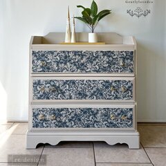 Redesign 'Blue Wallpaper' Decoupage Fiber Inspiration By GentlyLovedCo