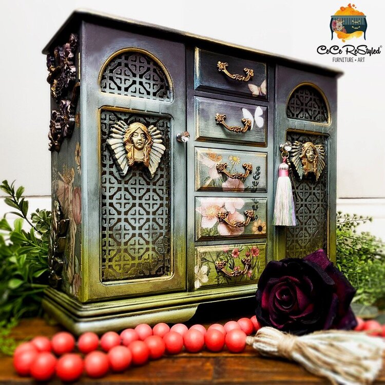 Redesign Jewelry Box &#039;Fairy Flowers&#039; Inspiration by CeCe ReStyled