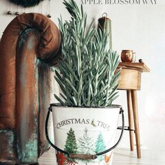 Redesign Holiday Items - Holly Jolly Xmas DÃ©cor Transfer Project by Apple Blossom Way