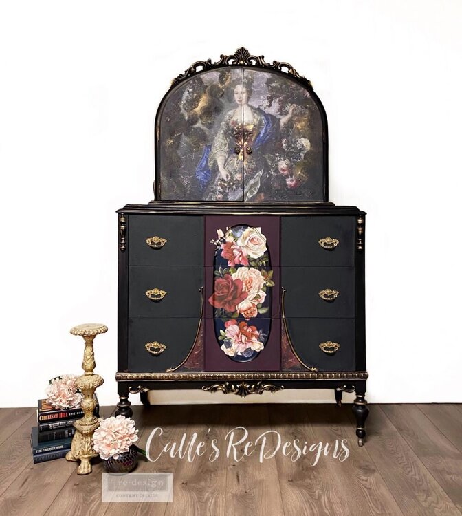 Re-design New release Decoupage Mulberry Paper Royal Garden Project by Calles ReDesigns