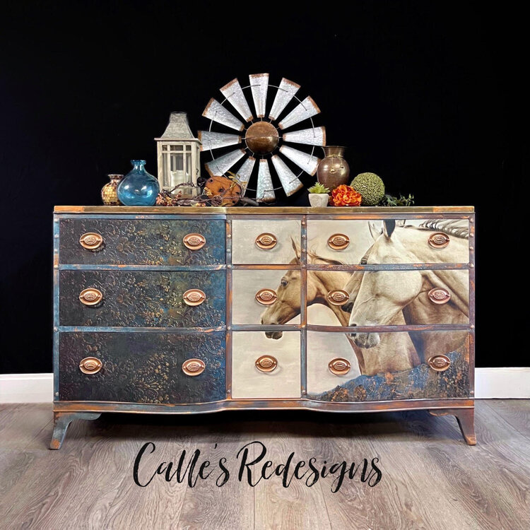 Redesign A1 decoupage fiber paper &#039;Aged Patina&#039; inspiration by Calle&#039;s Redesigns 