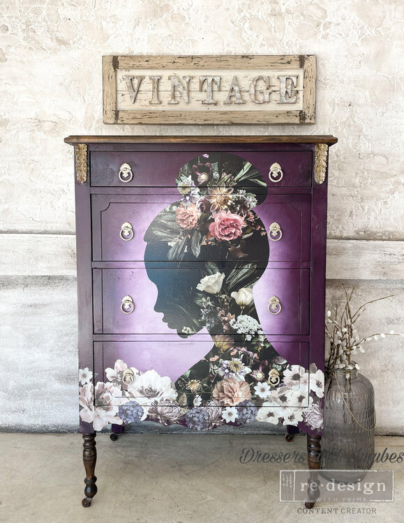 Redesign &#039;Floral Silhouette&#039; transfer inspiration by Dressers and Jujubes