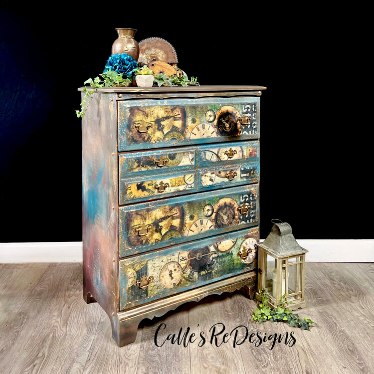 Redesign Lost In Time decoupage dcor tissue Inspiration By Calle&#039;s ReDesigns