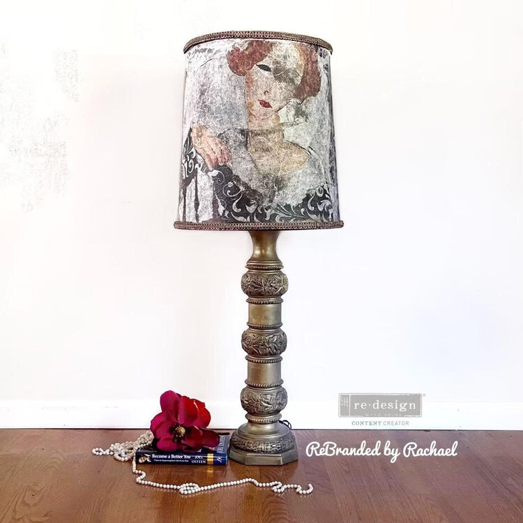 Redesign decor rice paper &#039;Whimsical Lady&#039; by Rebranded By Rachael
