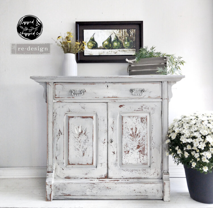 Redesign Vintage Rustic furniture transfer inspiration by Flippednchippedco