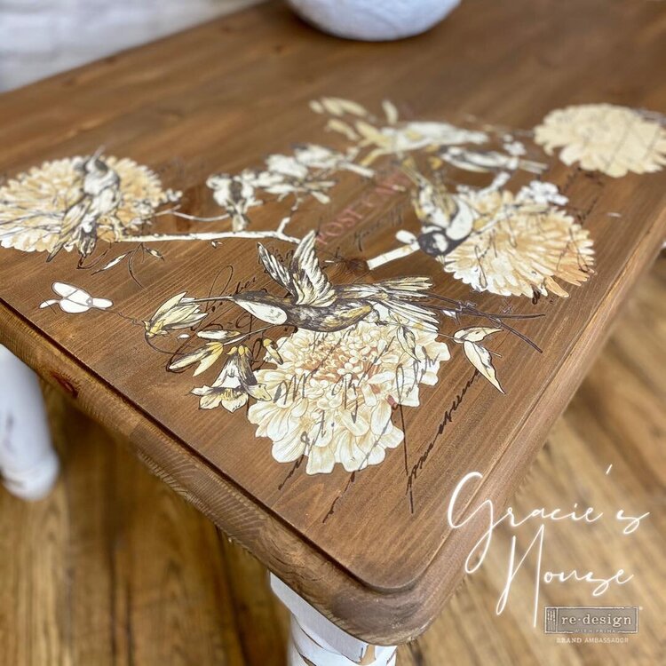 Re-design Vintage Rustic Altered Table by Gracie&#039;s House