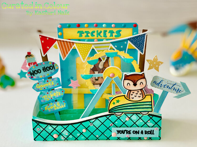 Peek-A-Boo Coaster Pop Up Box card