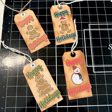 Christmas tags.