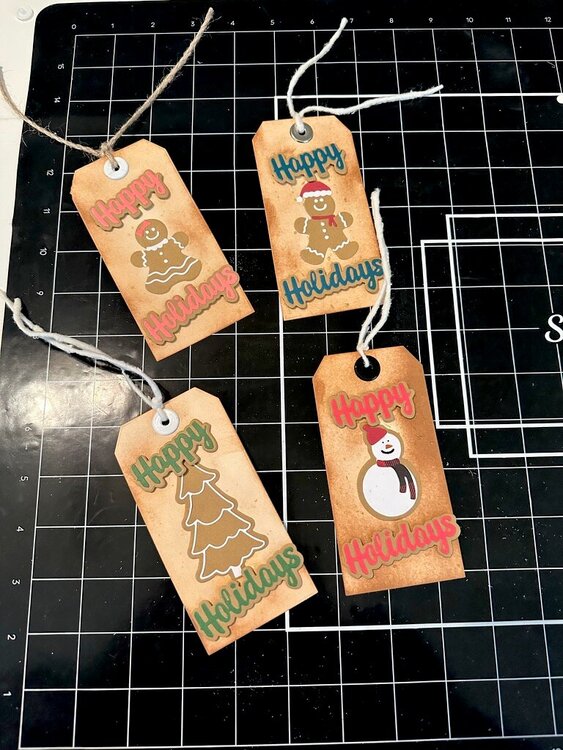 Christmas tags.