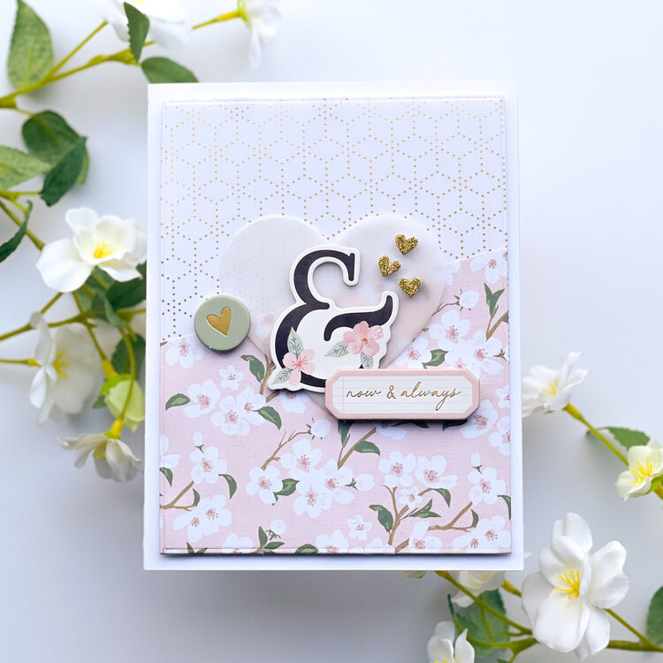 Classy Patterned Paper &amp; Chipboard Card
