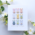 Patterned Paper Peeps Card