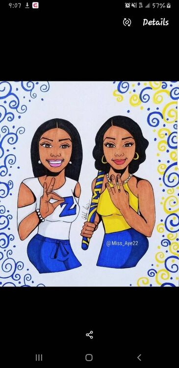 Zeta Phi Beta (Patsy) Sigma Gamma Rho (Sandra)