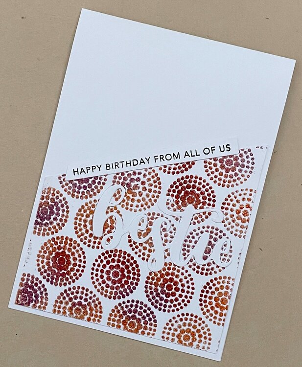 Multi colour embossing 