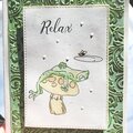 Relaxing frog card