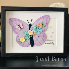 Spellbinders Bibi's Butterflies framed wall art
