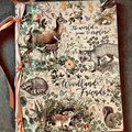 Grandsons Handmade Book Cover Japanese Book Binding with Ribbon