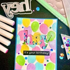 Hey its your birthday shaker card