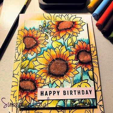 Happy birthday sunflower