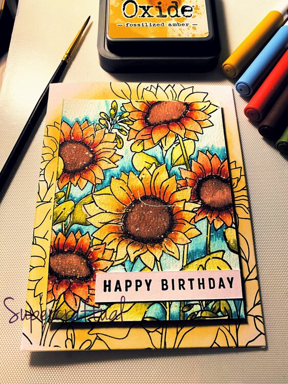 Happy birthday sunflower
