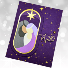 Modern Nativity Christmas Card