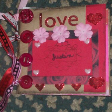 paper bag album for hubby for valentines day