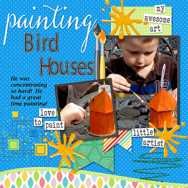 Painting Bird Houses