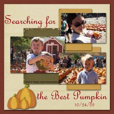 Searching for the Best Pumpkin