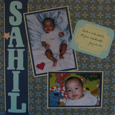Sahil at Four Months