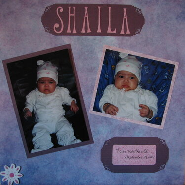 Shaila at Four Months Old