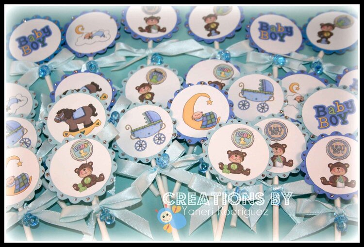 Baby Cupcake Toppers