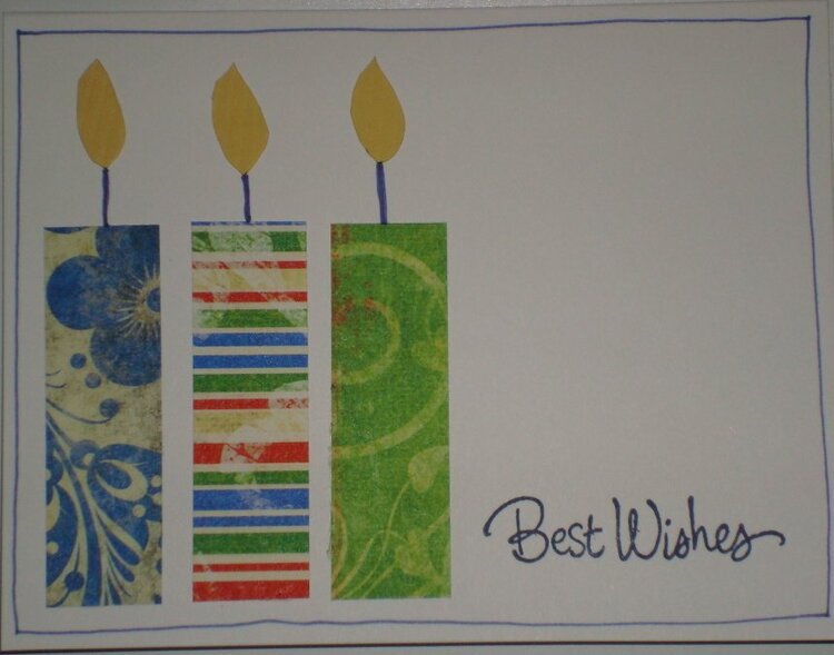 candles card
