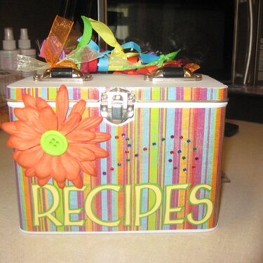 Altered tin - Recipe box