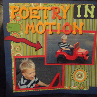 poetry in (perpetual) motion with no flash photography