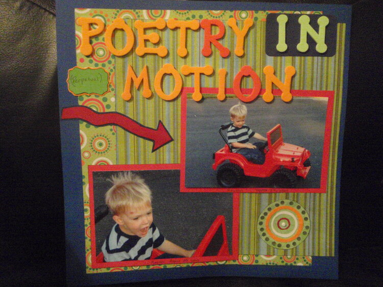 poetry in (perpetual) motion with no flash photography