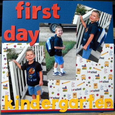 First Day Kindergarten