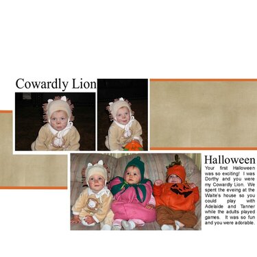 Cowardly Lion-Halloween