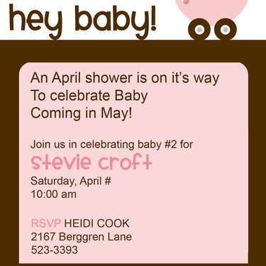 My Baby Shower Invite