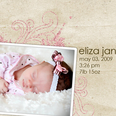 Eliza Birth Announcement