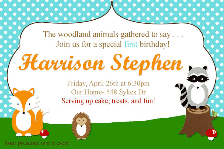 Woodland Birthday Party