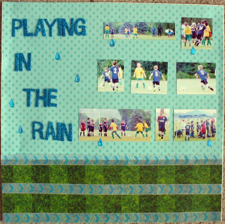 DS2 soccer playing in rain