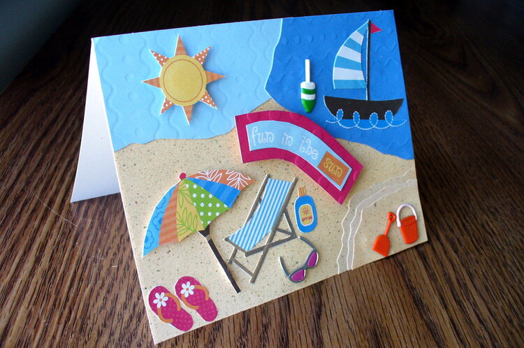&#039;Fun in the Sun&#039; beach card