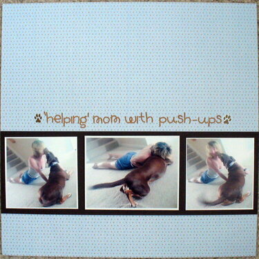 &#039;helping&#039; mom w/ push-ups