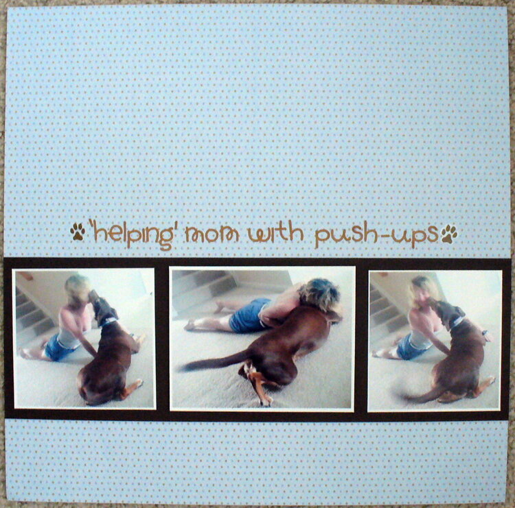 &#039;helping&#039; mom w/ push-ups